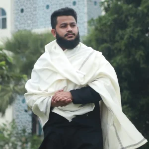 প্রিমিয়াম হাতে বোনা উলের শাল – সাদা (১টি)